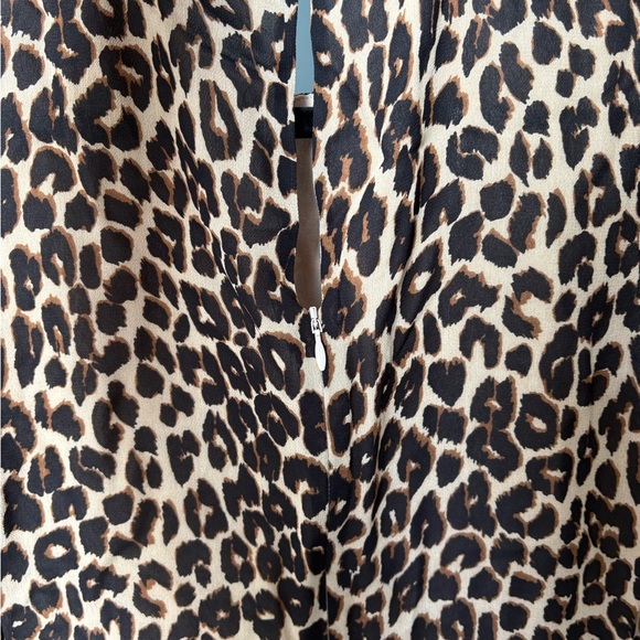 Reformation Leopard Print Mini Dress Size 4 Long Sleeve - Picture 4 of 4
